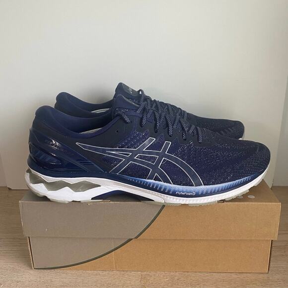 ASICS Gel Kayano 27 Navy/White Men Running Shoes 1011767- SZ 14 main image 12